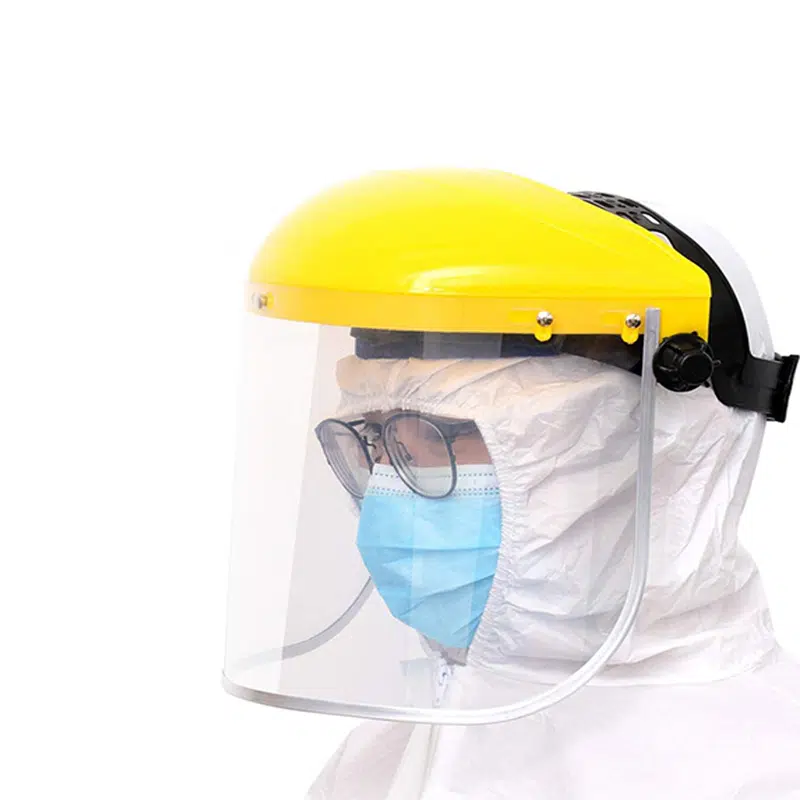CASQUETE + PORTA VISOR AMARILLO STEELPRO - Imagen 4