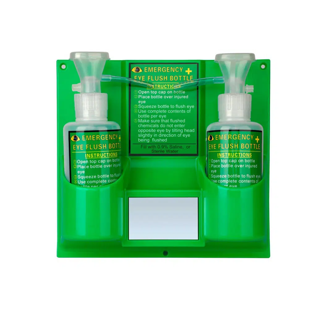 ESTACIÓN DE BOTELLA LAVA OJOS PORTÁTIL DE EMERGENCIA