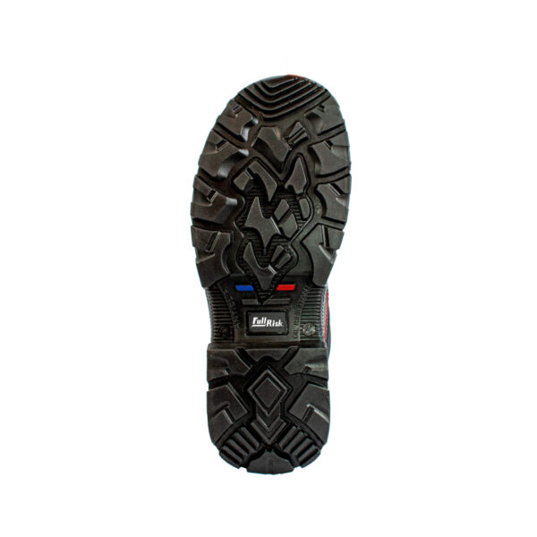Suela antideslizante del zapato de seguridad Steelpro Full Plus con dibujo profundo para trabajo industrial.